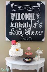 Birdie Baby Shower A Very Tweet Baby Shower Catch My Party Baby Shower Chalkboard Welcome Baby Showers Baby Shower Signs