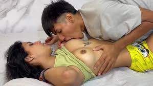 Slender Latina begs stepbro to help her cum