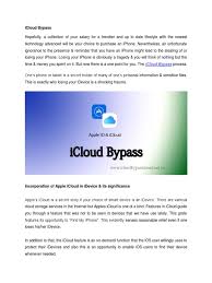 Apowerunlock es una herramienta perfecta para desbloquear tu iphone/ipad o apple id cuando olvidas tu contraseña. Icloud Bypass Pdf I Cloud Ios