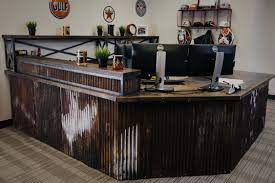 Check spelling or type a new query. Corrugated Metal And Wood Desk Yamwood Foundry