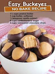 60 Of The Best Christmas Treats Buckeye Recipe Easy Buckeyes Recipe Baking Recipes
