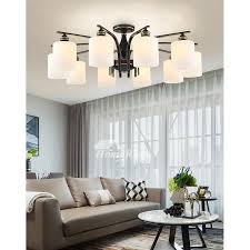 Bronze flush mount lighting for the ceiling. Modern Oil Rubbed Bronze Ceiling Lights Semi Flush Living Room Multi Light H65 Brass Black Glass