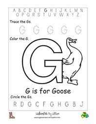 letter g alphabet worksheets