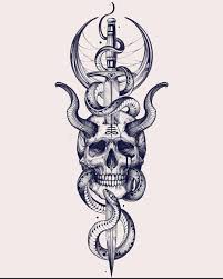 For the first design, with the warrior, eagle, sword, and shield, the meaning of the tattoo can be an honorable protector, powerful, and fearless authority. Art Isnt A Crime On Instagram Art Blu Bluart Artblu Insta Instagram Instagramart Snake Mo In 2021 Snake Tattoo Design Tattoo Sleeve Designs Tattoo Graphic