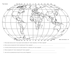 I give the latitude and longitude, you click the place. 26 World Map With Latitude And Longitude Worksheet Free Worksheet Spreadsheet