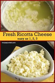 Whole Milk Ricotta Cheese Easy Step By Step Guide Recipe Homemade Recipes Ricotta Recipes