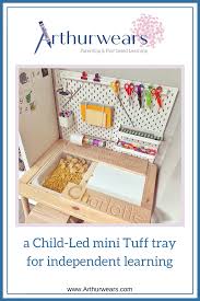 Ikea Flisat Table Skadis Pegboard Desk Hack In 2020 Kids Play Table Tuff Tray Peg Board