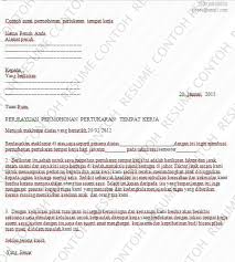Contoh Surat Permohonan Pertukaran Tempat Kerja Contoh Resume