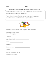 Englishlinx Com Capitalization Worksheets Capitalization Worksheets Proper Nouns Worksheet Nouns Worksheet