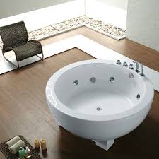 This tub has a large soaking area. China Soaking Tubs Free Standing Mini Round Bath Tube For Sale Photos Pictures Made In China Com