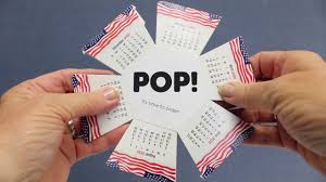 2020 Pop Up Calendars American Slide Chart The Paper App Company