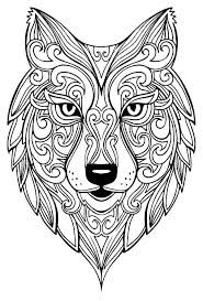 Grand Loup Coloriages D Animaux 100 Mandalas Zen Anti Stress Meilleur Grand Loup Coloriages Coloriage Mandala Animaux Coloriage Mandala Coloriage Loup