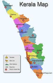 List of districts in kerala Image Result For Map Of Kerala Without Districts India World Map Map Geography Map