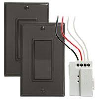 3 Way Wireless Light Switch Kit Black
