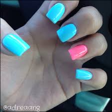 However, it is easy to learn how to do them. Baby Blue And Pink Nails Acrylic Nails Nail Designs Blue Prom Nails Blue Nail Designs Purple Nails