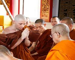 Image of Buddhist Monk in Thailand