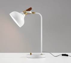 Solid black metal shade directs light downwards, right where you need it. Thora Metal Task Lamp Pottery Barn