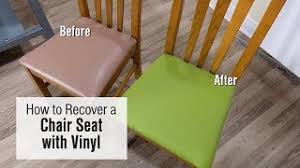 how to re cover a chair seat with faux