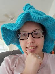 Two different style hats with the same yarn!