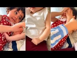 ليليان طقت خلودي الصغيرة على راسها baby face face baby