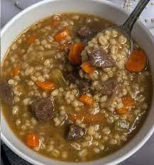 Best Ever Beef And Barley Soup Recipe Beef Barley Soup Beef Barley Soup Recipes Barley Soup