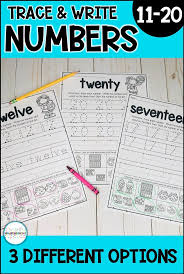 Number Writing Practice For Numbers 11 20 These Simple No Prep Worksheets Come With 3 Different Ver Number Writing Practice Writing Numbers Writing Practice