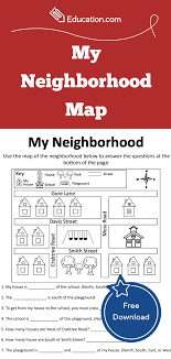 My Neighborhood Map Worksheet In 2020 Map Worksheets The Teacher Team Social Studies Activities