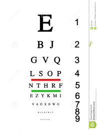 eye test chart stock illustration illustration of focus