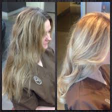 Balayage All Over Color With Inoa 7 1 Painted With Blue Loreal And 30 Gloss With Po1 And Po2 And 25vol On Roots For 10 Pulled Thru For Last 5 Genejuarez Ge