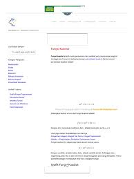 Jadi persamaan grafik fungsi kuadrat pada gambar di atas adalah y ½x² x 4. Contoh Soal Persamaan Grafik Fungsi Kuadrat Pada Gambar Berbagai Contoh