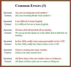 Common Errors Learn English English Language Learning English Vocabulary