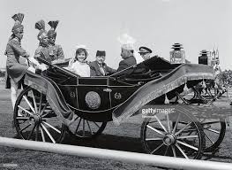 Black And Gold Carriage Mrs Jacqueline Kennedy Sits In A Black And Gold Trimmed Carriage Cover Pics Pakistan Army Black