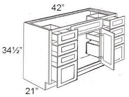 Roosevelt Khaki 42 Vanity Console Sink Base Cabinet With Drawer Stacks Console Sink 48 Vanity Base Cabinets