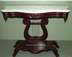 Italian Marble Top Lyre Harp Console Table Beautiful This Is What I Use Next To My Bed Italian Marble Furniture Marble