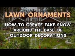 I think you got it, right? How To Create Fake Snow Around The Base Of Outdoor Decorations Youtube