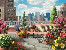 The normal concrete roof slabs in the why to build a terrace or rooftop garden? 21 Beautiful Terrace Garden Images You Should Look For Inspiration