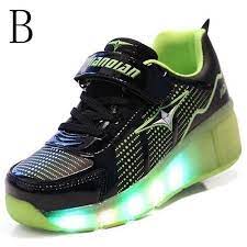 led schuhe mit rollen kind schwarze fur jungs in der sohle zapatos con ruedas ruedas negras zapatillas