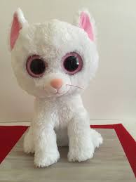 Black And White Beanie Boo Cat Ty 2011 Beanie Boo Cashmere The White Cat Plush Kitten 9 Buddy Size Rare Cat Plush Beanie Boo Kitten