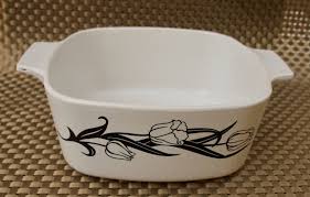 Vintage anchor hocking early american prescut star of david candy dish & lid #anchorhocking #earlyamerican. Corning Ware Lyrics Black Tulip 1 5qt Casserole Black Flowers And White No Lid Corelle Black Tulips Black Flowers Vintage Bakeware