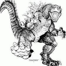 By best coloring pagesapril 16th 2020. Printable Godzilla Coloring Pages Coloring Home