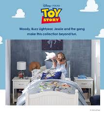By the time the little boy is ready for his very own toddler bed, he knows all about woody and buzz, jessie and bullseye and all the other characters that have made the toy story trilogy so lovable. Disney 8226 Pixar Toy Story Backpacks Bedding Pottery Barn Kids