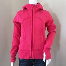 Lululemon Scuba Jacket 8 Pink Hoodie Raspberry