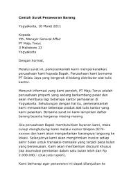 Surat penawaran barang merupakan surat yang dibutuhkan dalam kegiatan bisnis ketika melakukan proses penawaran barang atau jasa. 10 Contoh Surat Penawaran Jasa Produk Dan Keperluan Lainnya