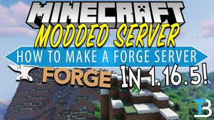 This can be done really easily by using the curseforge launcher through overwolf. How To Make A Modded Minecraft Server In 1 16 5 Forge Server 1 16 5 Youtube