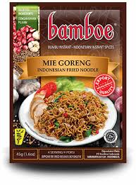 Bakmi goreng, the seasoning still fresh and you cook together with the noodle. Jual Bumbu Masak Instan Bamboe Mie Goreng Terbaik