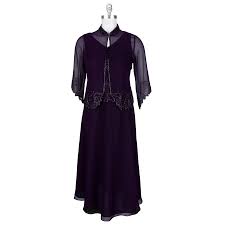 J Kara Floral Beaded Gown And Jacket Vonmaur Dresses Plus Size Fashion Plus Size Outfits