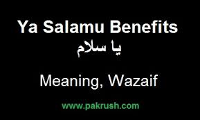Simple past tense and past participle of recite. Ya Salamu Benefits Meaning And Wazifa Pak Rush