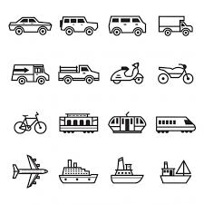 Transport Icons Collection Free Vector In 2020 Vector Free Icon Collection Icon