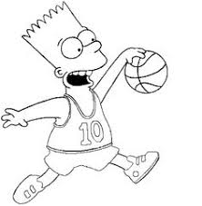 Download or print this amazing coloring page: Logo Supreme Bart Simpson Coloring Pages Novocom Top