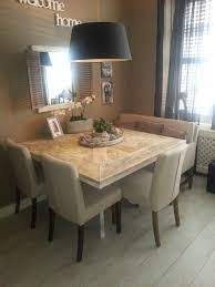 tafel maison mozaiek vierkant en white wash onderstel 28320131442 vierkante eettafels home decor keuken houten eettafels